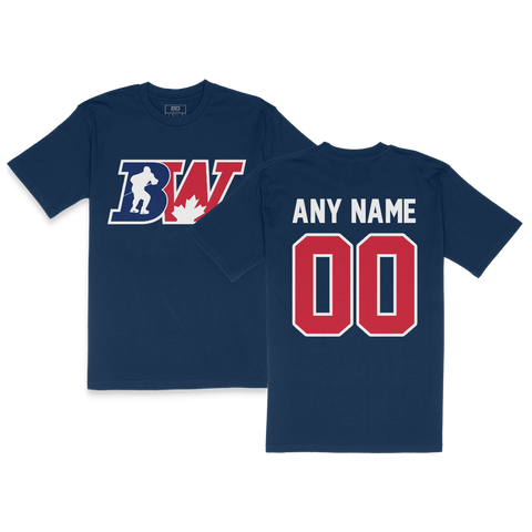 BW Hockey Custom Player T-Shirt