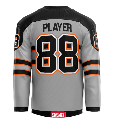 Nanaimo Clippers Custom Grey Jersey