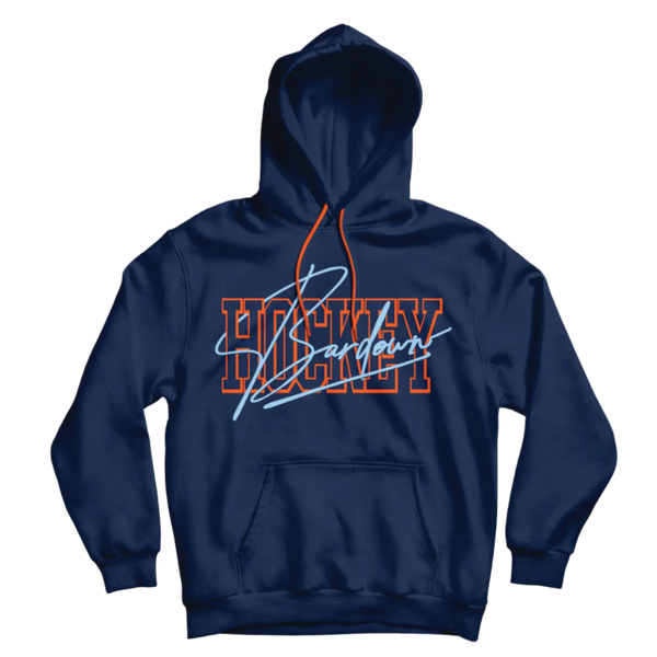 Hockey Script Hoodie - GoBardown