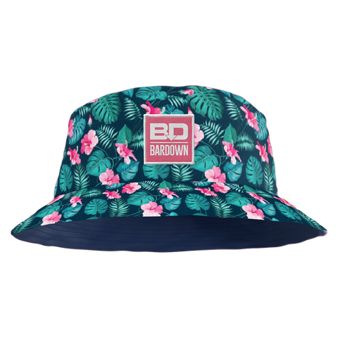 Floral Island Pink Bucket Hat