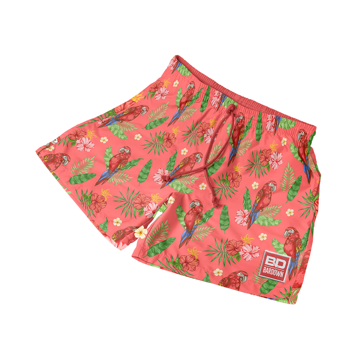 parrot-swim-short-yxl-orange-gobardown